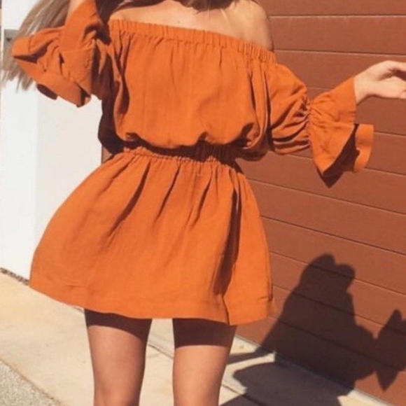 Mini dress: Orange - Picture 1 of 3